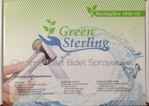 Hand Held Chrome Toilet Bidet Sprayer Set with Shut-off Valve - Diaper Shattaf