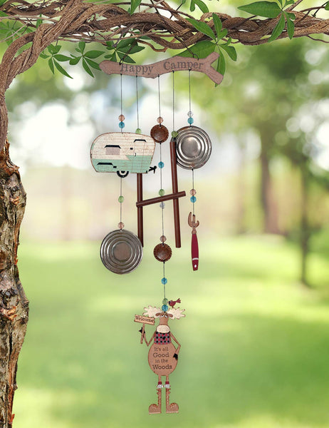 Trailer Park Collection Moose Wind Chime by Sunset Vista Designs, 30"