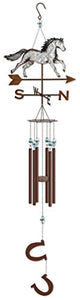 Farm Fresh Horse Wind Chime by Sunset Vista Designs, 40"