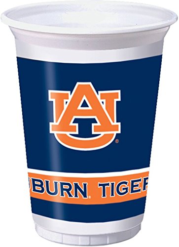 Auburn Tigers Party Pack - Plates, Cups, Napkins - Serves 8