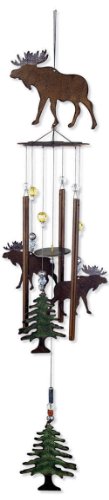 Wilderness Wonders Moose Wind Chime by Sunset Vista Designs, 28"