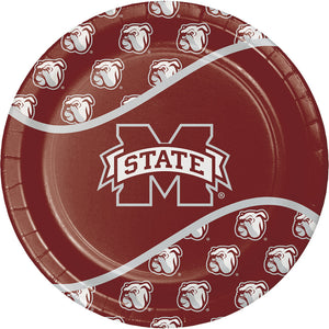 Mississippi State Bulldogs Party Bundle 9" Plates (16) Lunch Napkins (20)