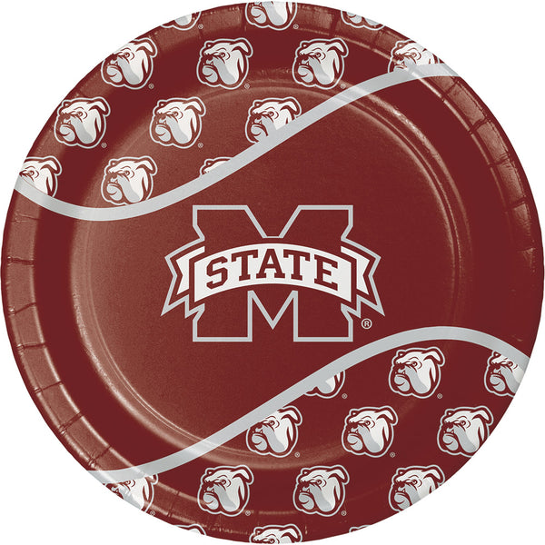 Mississippi State Bulldogs Party Bundle 9" Plates (16) Lunch Napkins (20)