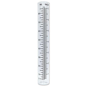 Rain Gauge Glass Replacement Vial/Tube by Sunset Vista Designs - 8.25 Inches x 1.25 Inches