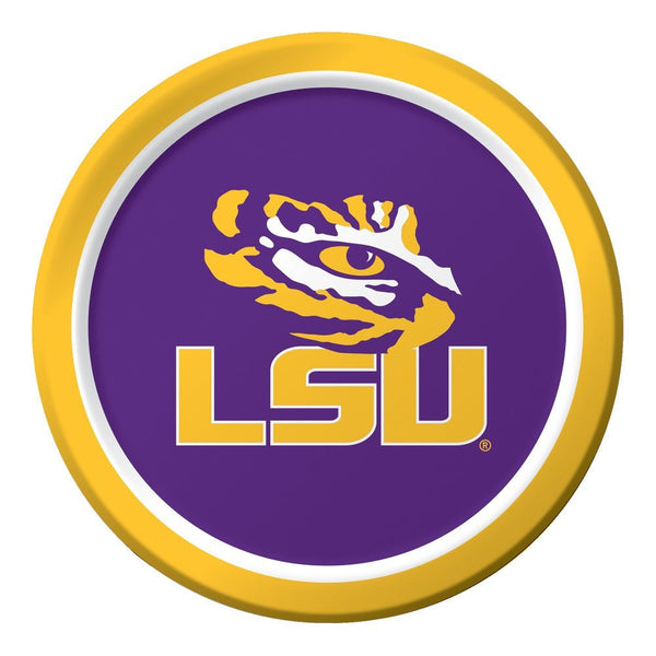 Louisiana State University Party Supply Pack! Bundle Includes Paper Plates & Napkins for 8 Guests