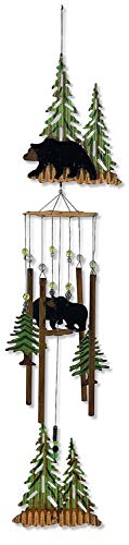 Wilderness Wonders Mountain Bear Wind Chime by Sunset Vista Designs, 36"