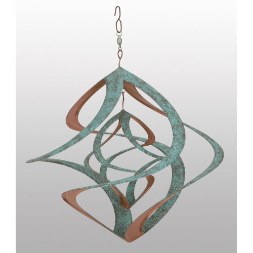 Cosmix Copper & Patina Finished Wind Spinner Two-Tone Design by Red Carpet Studios