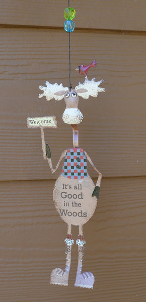 Trailer Park Collection Moose Wind Chime by Sunset Vista Designs, 30"